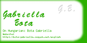 gabriella bota business card